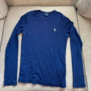 Ralph Lauren Sport Navy Blue Cotton Long Sleeve
